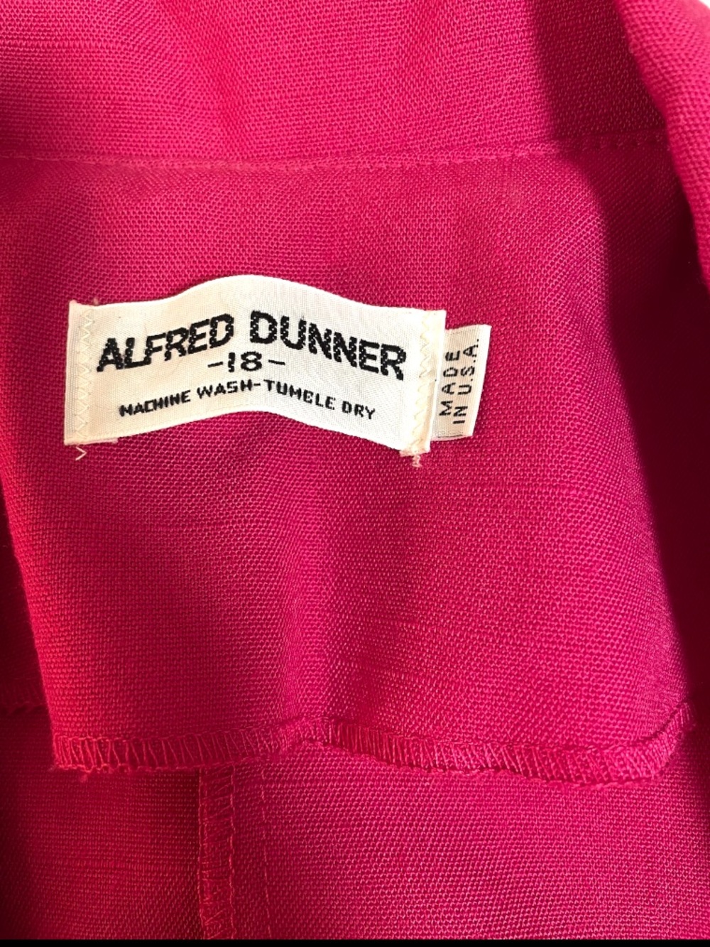 Vintage Alfred Dunner Fuchsia Pink Women 18 Blazer Jacket Shell Button EUC - Picture 6 of 8